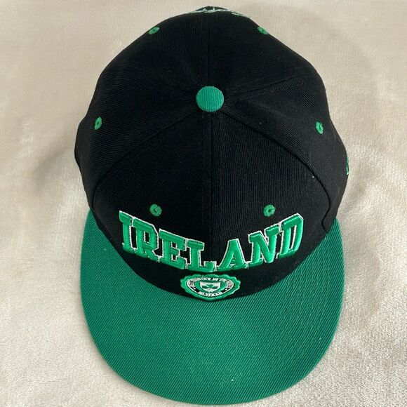 Ireland Design Cap Hat Unisex Snapback Navy Green The Best Country in the World - Picture 3 of 10